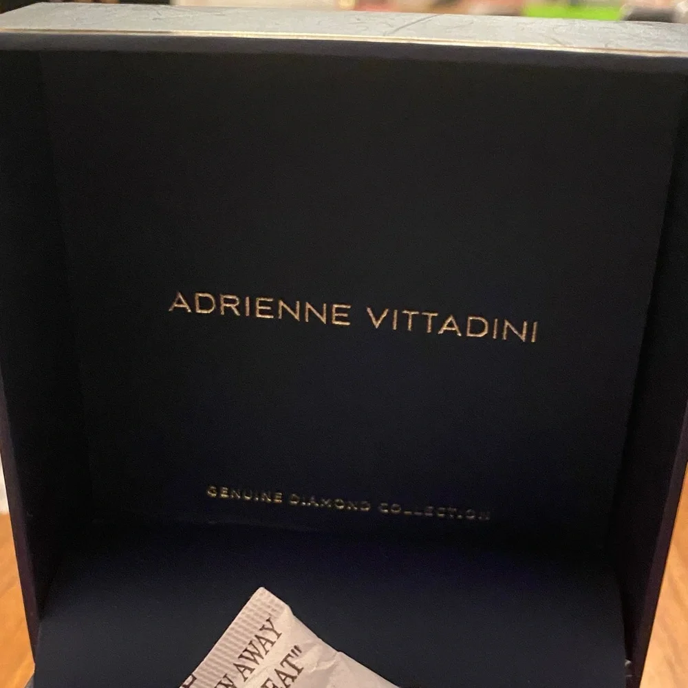 Adrienne Vittadini Elegant Black and Gold Watch - Picture 2 of 5